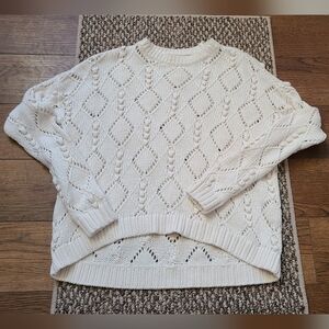 Ann Taylor Loft S Ivory Knit Sweater